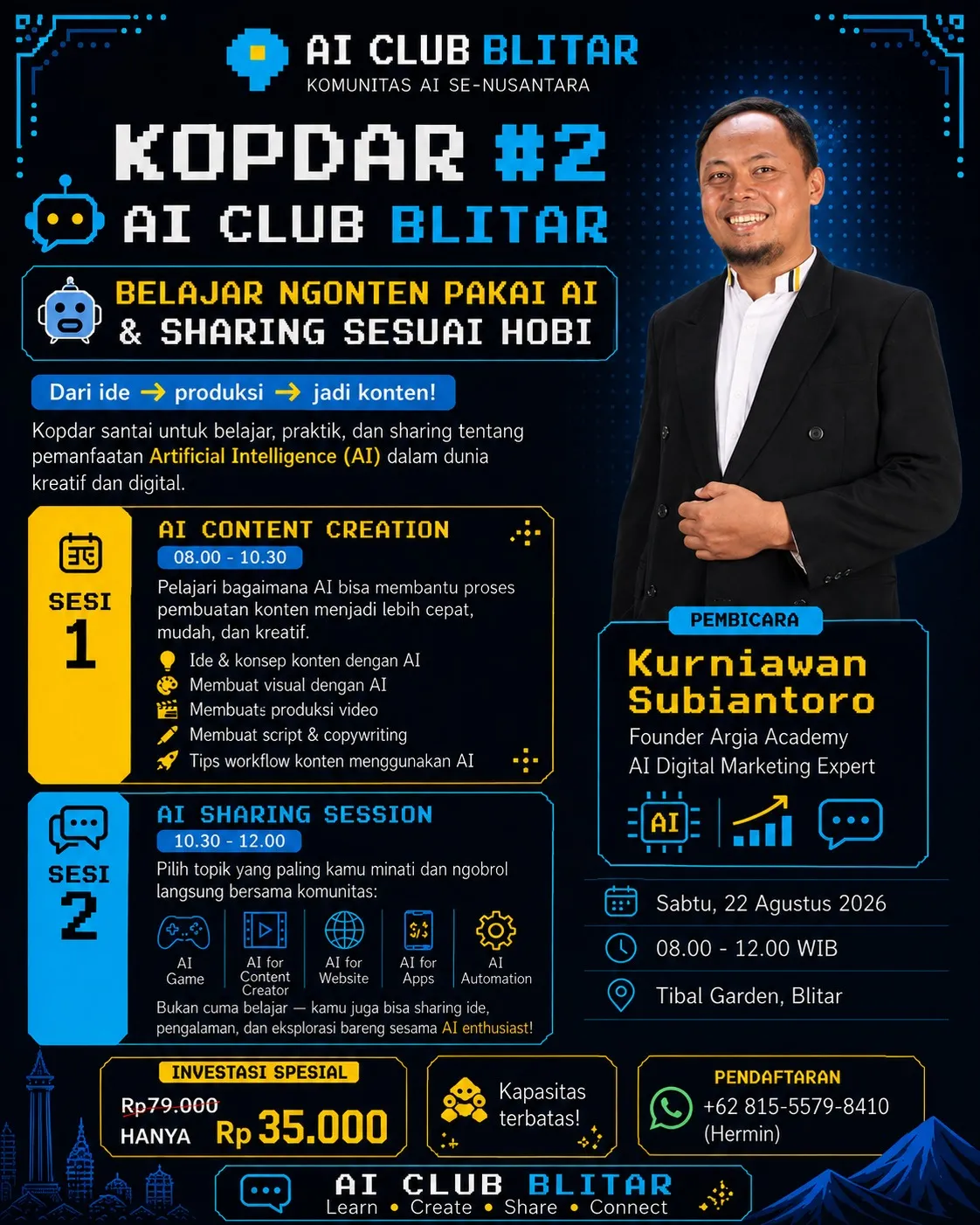 Poster KOPDAR #2 AI Club Blitar