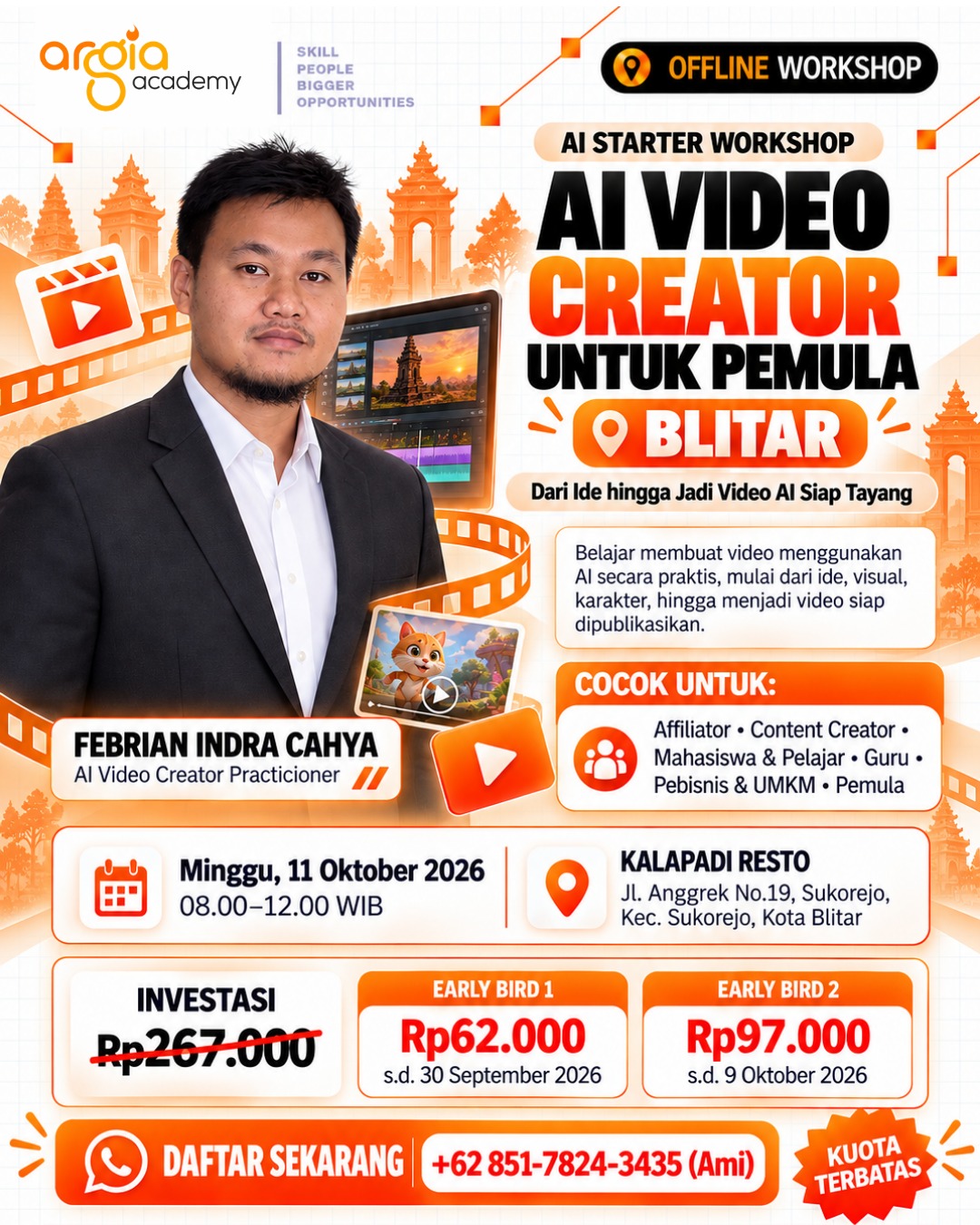 Poster AI Video Creator untuk Pemula Blitar